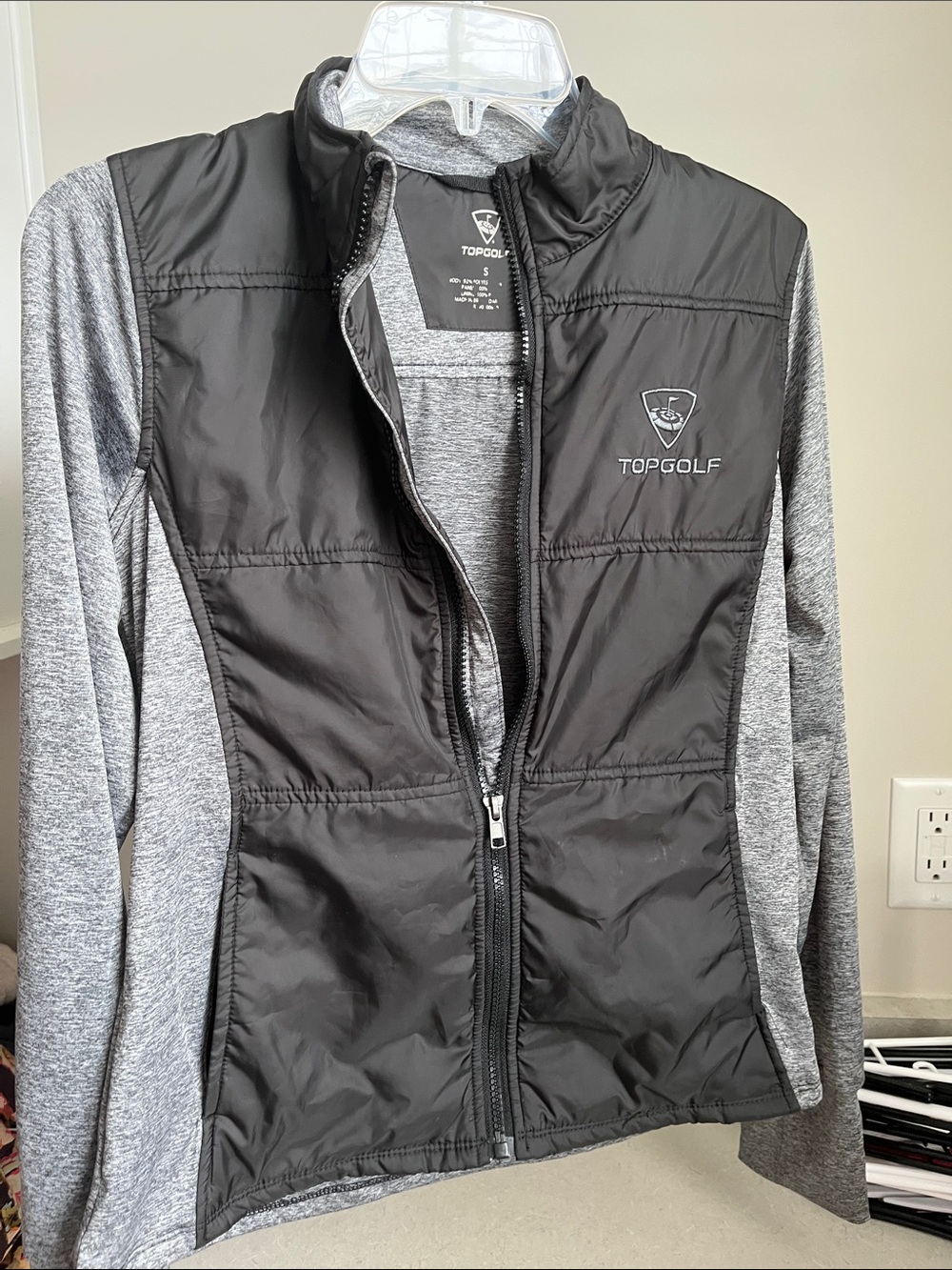 Women's Black & Gray Hybrid Utility Jacket